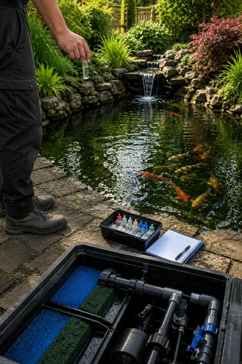 Assessment of an established pond and filtration system